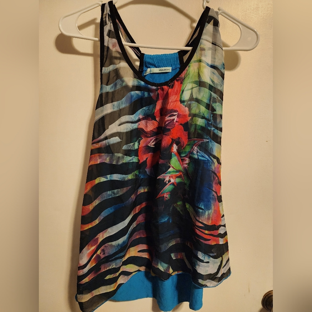 Maurices Multicolor Floral Tank Top